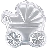 ZDYWY 10 Inch Baby Buggy Carriage Stroller Shaped Aluminum 3D Baking Mould Cake Mold Tin Birthday Cake Pan - Stroller