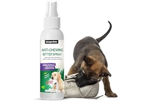 Inscape Data No Chew Spray for Dogs, Effective Bitter Spray for Dogs to Stop Chewing Christmas Tree & Furniture & Curtains - Alcohol Free, Indoor & Outdoor Use