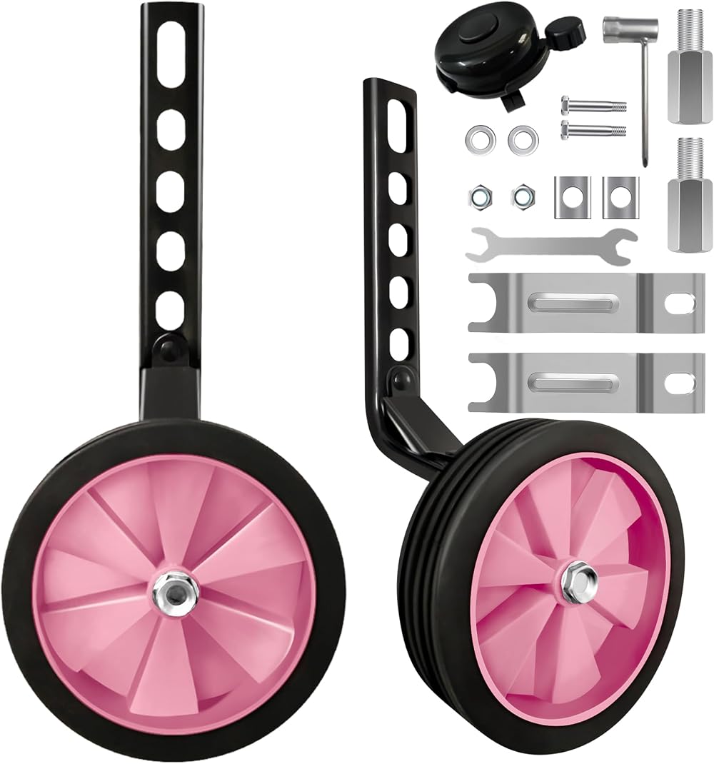 TenFans Stabilisers for Child's Bike Heavy Duty Rear Training Wheels 12-20 in