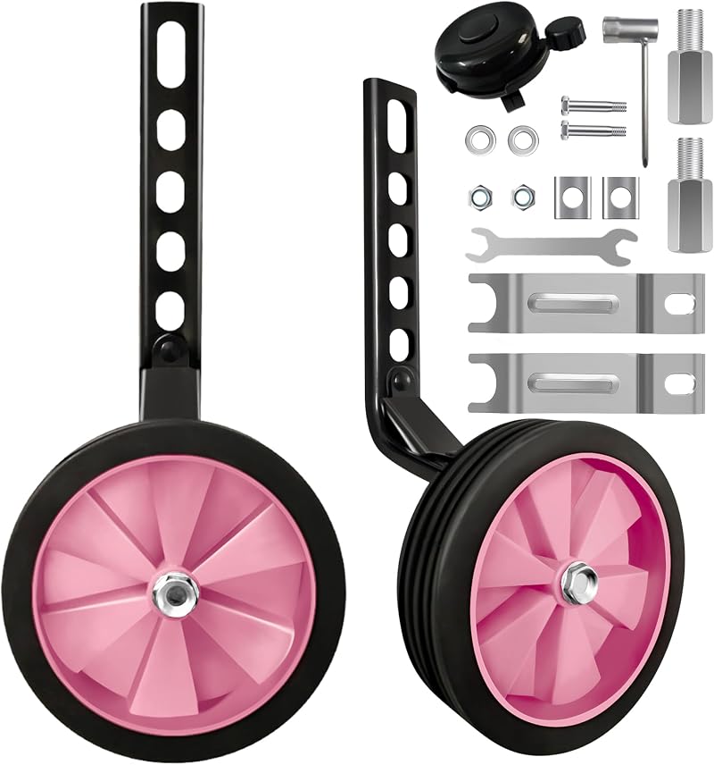 TenFans Stabilisers for Child's Bike Heavy Duty Rear Training Wheels 12-20 in
