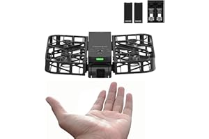 HOVERAir X1 Self-Flying Camera, Pocket-Sized Drone HDR Video Capture, Palm Takeoff, Intelligent Flight Paths, Follow-Me Mode, Foldable Action Camera with Hands-Free Control Black (Combo Plus)