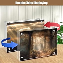 Egofine 8x10 Acrylic Frames 6 Pack, 20mm Thicker