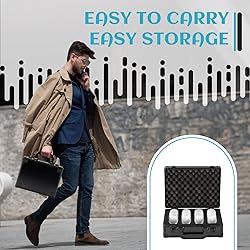 Metal Coin Case Contains 40 Pcs Clear Plastic Coin