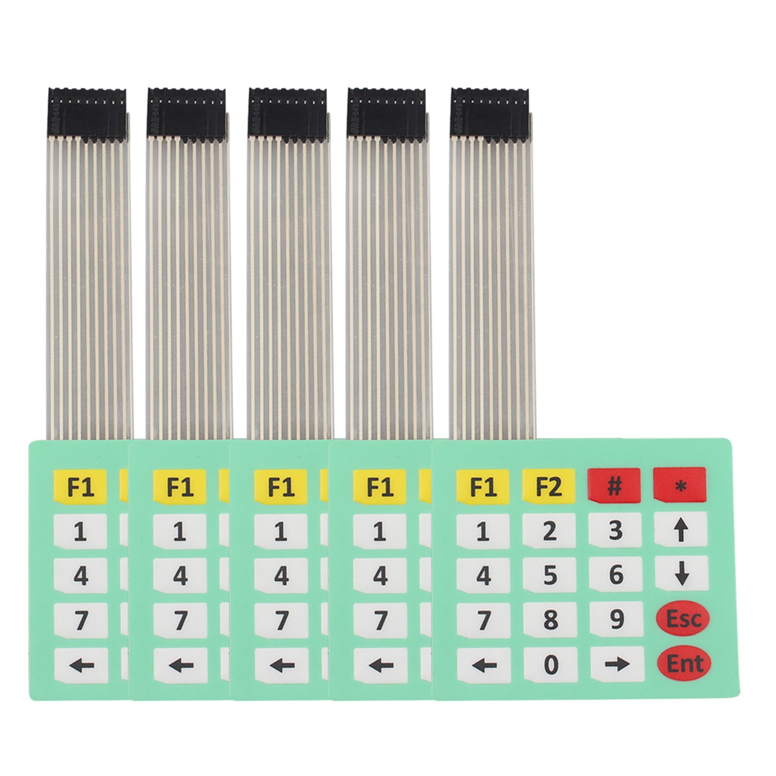 HALJIA 5 PCS 4 x 5 Matrix Array Keypad Keyboard 20 Key Membrane Switch Compatible with Arduino