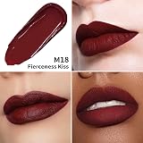 Oulac Matte Liquid Lipstick Dark Red 4.5ml Vegan Long Lasting Waterproof view 3