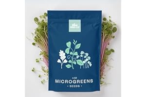 URBAN LEAF Organic Salad Mix Microgreens Seeds 4oz - Diverse, Non-GMO Seed Blend for Growing a Variety of Leafy Greens, High in Nutrients, Perfect for Homemade Salads, Garnishes, and Nutritious Meals