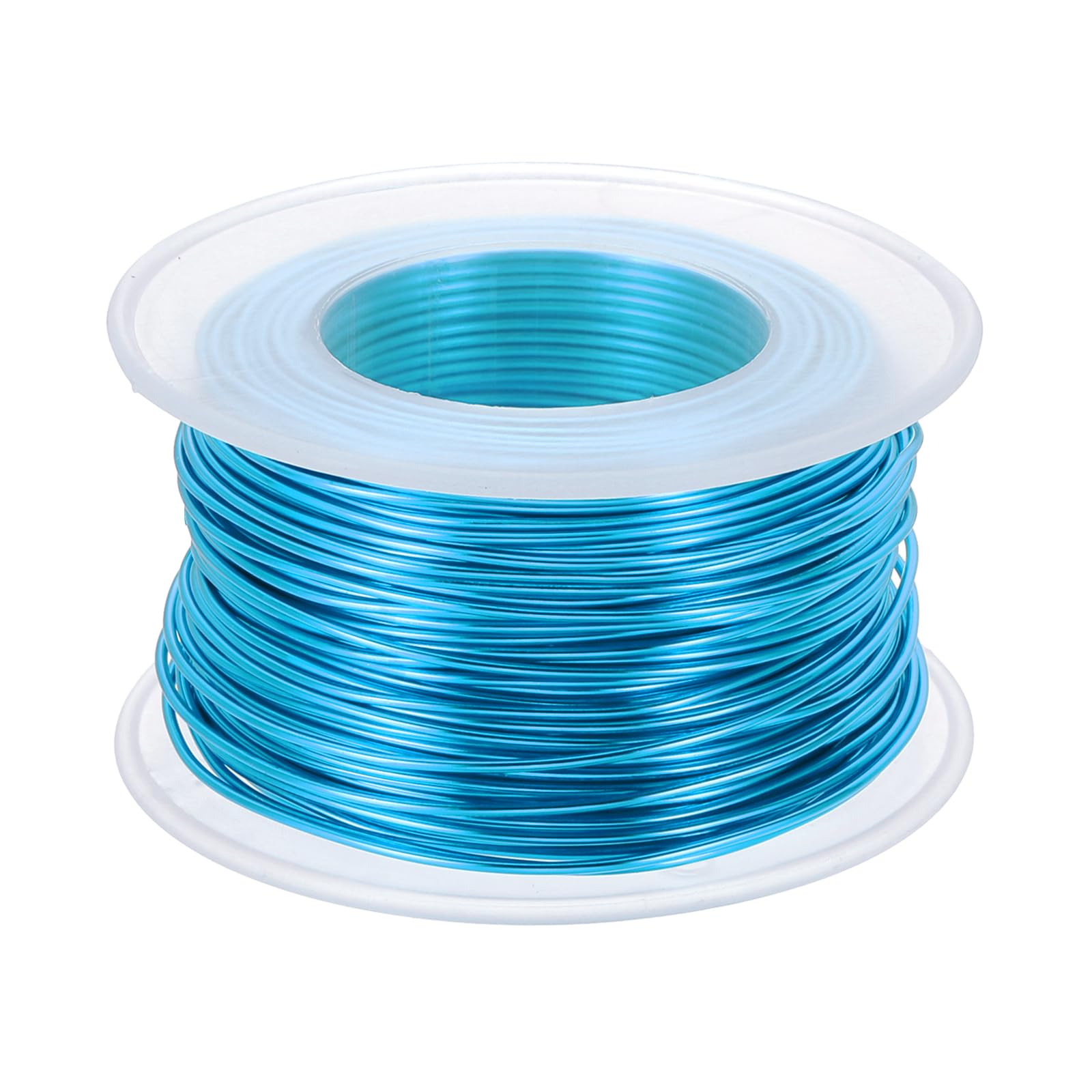 PATIKIL 18 Gauge 1mm Aluminum Craft Wire, 98.4 Ft Metal Wire Armature Bendable Wire for Jewelry Making Metal Wrap DIY, Bright Blue