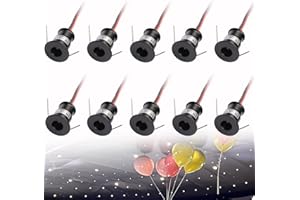 Quentacy DC12V 1W Mini Spot Light Indoor Display Jewelry Counter Recessed Lights RV Micro Ceiling LED Black-Shell 3000K Warm-White Light 10Pack