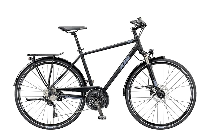 KTM Life Force, 30 Gang Kettenschaltung, Herrenfahrrad, Herren, Modell 2019, 28 Zoll, schwarz matt, 56 cm