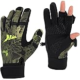 KastKing Mountain Mist Cold Winter Weather Fishing Gloves for Men and Women - Ideal for Ice Fishing, Photography, or Hunting