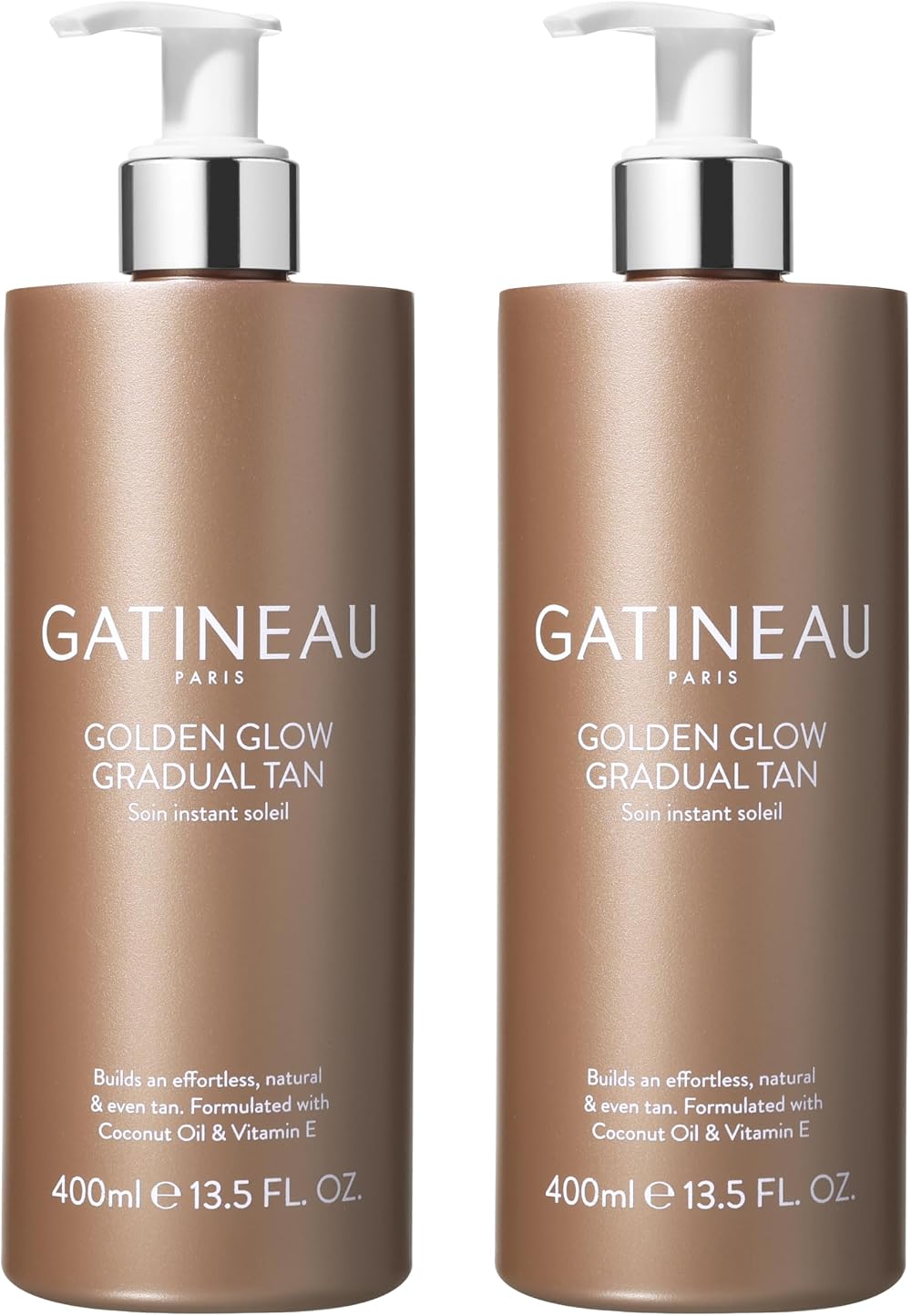 Gatineau Golden Glow Gradual Self Tan Lotion 400ml x2 Body Moisturiser
