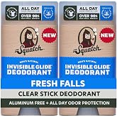 Dr. Squatch Invisible Glide Natural Deodorant Men, Aluminum Free (2-Pack) | All Day Odor Protection, Smooth Glide, No Stains, Men&rsquo;s Deodorant (Fresh Falls)