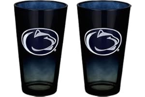 The Memory Company Officially Licensed NCAA 2-Pack 16oz Ombre Pint Glass Set Team Logo Barware Collection for Game Day Celebrations and Home Bar
