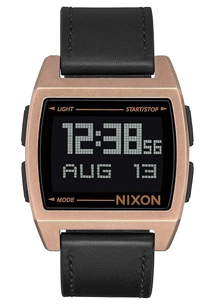 digital watch leather strap