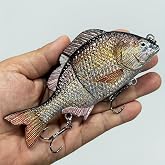 Proaovao Glide Bait Realistic Saltwater Fishing Lure, Fishing Bait for Anglers, Bass Trout Crappie Perch Pike Lures, Artificial Sinking Wobblers Swimbait Fishing Plug
