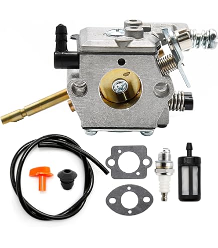 Kit De Réparation Carburateur Pour Débroussailleuse FS36 FS40 FS44 - Filtre, Tuyaux, Bougie Inclus - Argent