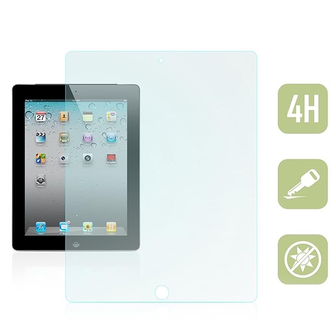 Matte AntiReflexfolie zur Entspiegelung für Apple iPad (2. 3. 4. Generation) 9.7 [passend für Modell A1395, A1396, A1397, A14