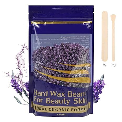 Justwax 300g Purple Lavender Hard Wax Beans Hair Removal For