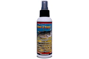 Line & Lure Conditioner 4 oz | Fishing Line Conditioner Spray, Braid & Fluorocarbon Spray, Freshwater & Saltwater Reel Conditioner, Rod & Tackle Kit