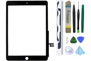 DEDYEL Screen Replacement for iPad 7 7th Gen 2019 A2197 A2198 A2200, for iPad 8 8th Gen 2020 10.2" A2428 A2429 A2430 Digitizer Replacement Without Home Button+ Pre-Installed Adhesive + Tools(Black)