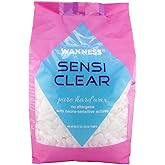 Waxness Sensi Clear Pure Hard Wax Beads 2.2 lb (1kg) – Rosin-Free Stripless Clear Hard Wax with Neuro-Active Comfort Complex for Face & Body - Made in Italy