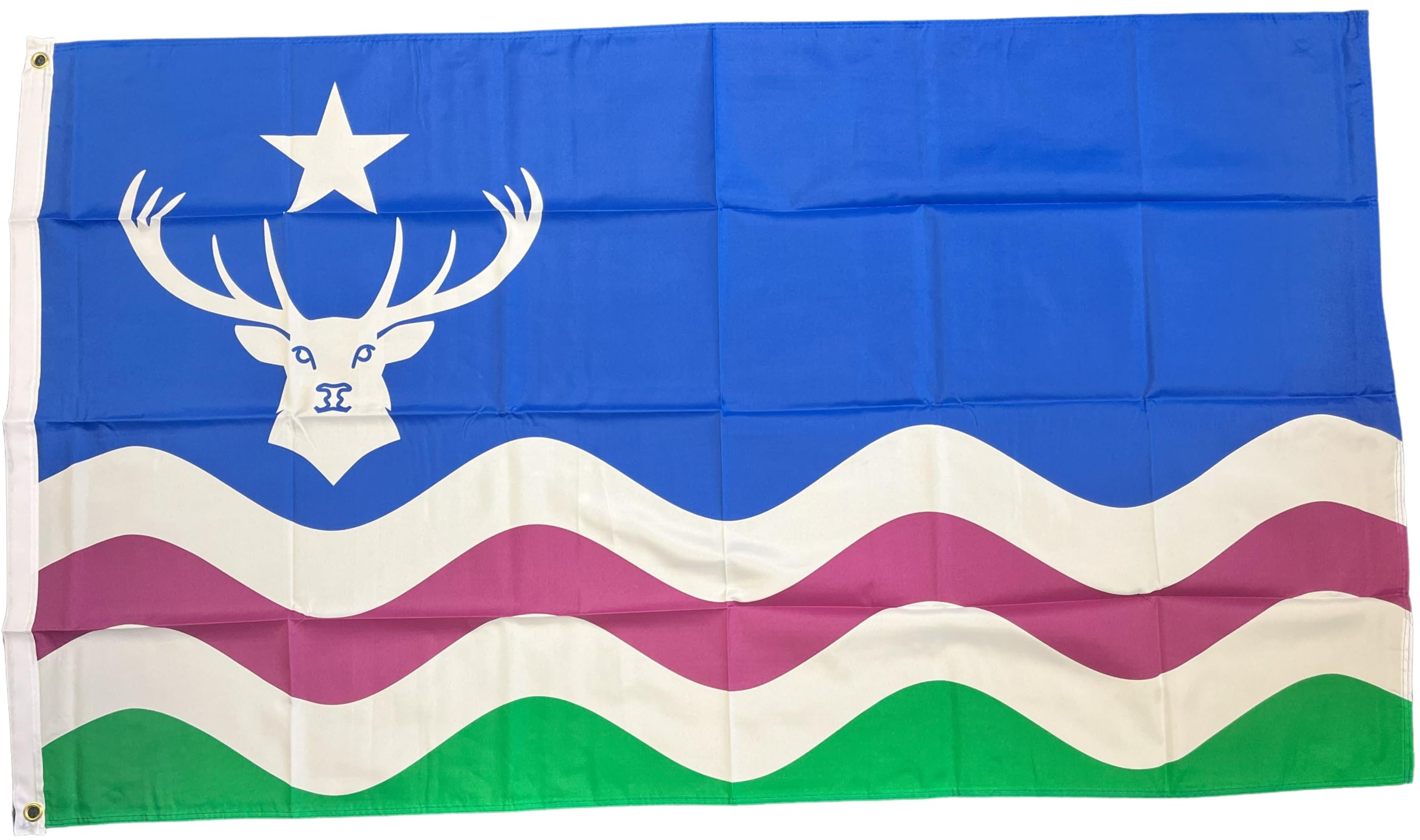 NWFlags Exmoor Flag 5ft x 3ft 75d Premium Polyester Suitable For Flagpoles | Strong Polyester 5x3 foot material large flag of Exmoor with 2 metal Eyelets