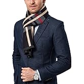 Shubb Men's Fashion Scarves for Winter Cashmere Feel Scarf for Men 70.8 * 11.8 IN