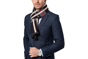 Shubb Men's Fashion Scarves for Winter Cashmere Feel Scarf for Men 70.8 * 11.8 IN