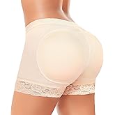 Padded Underwear for Women Butt Lifter Panties Booty Pads Butt Enhancer Lace Boyshorts Shapewear