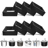 Vividorama Replacement Foam Filter for 3L/ 101oz Cat Water Fountain, 8 Sponge Foam Filters, Black