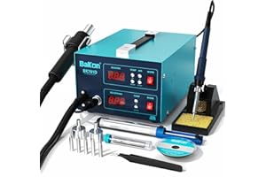 BK701D 700W Hot Air Soldering Station 2-in-1 Kit, SMD Hot Air Rework Soldering Station, Multiple Functions Electronics Kit, L
