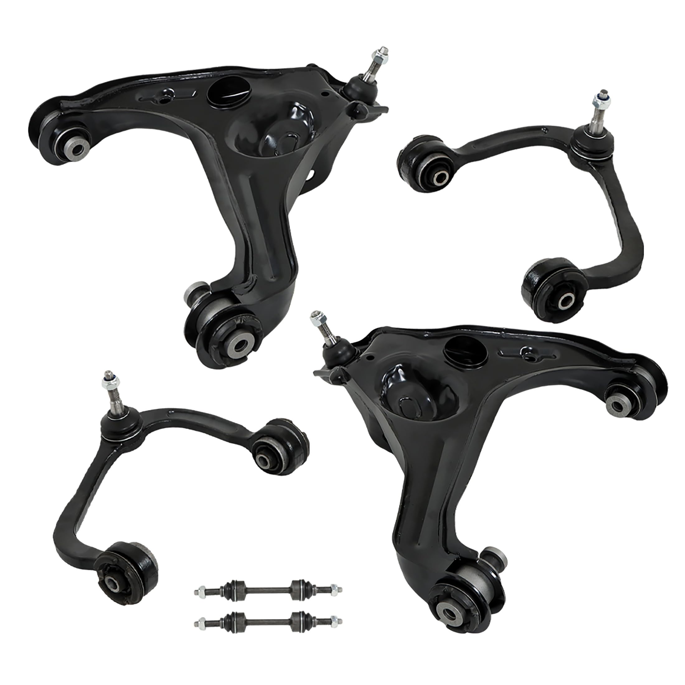 thumbnail interactive-video image 1 of PARTSIMPORT Front Upper & Lower Control Arms + Sway Bar Links Kit For Mercedes W204 C300 – 2 Year Warranty 1 of 4