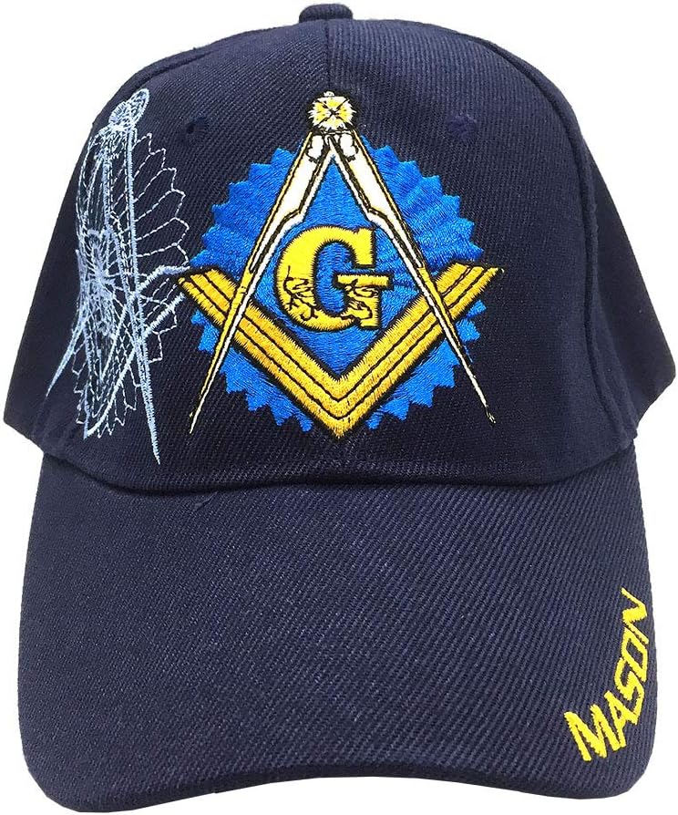 AborenCoFreemason Mason Lodge Symbol Adjustable 3D Embroidery Baseball Cap Hat