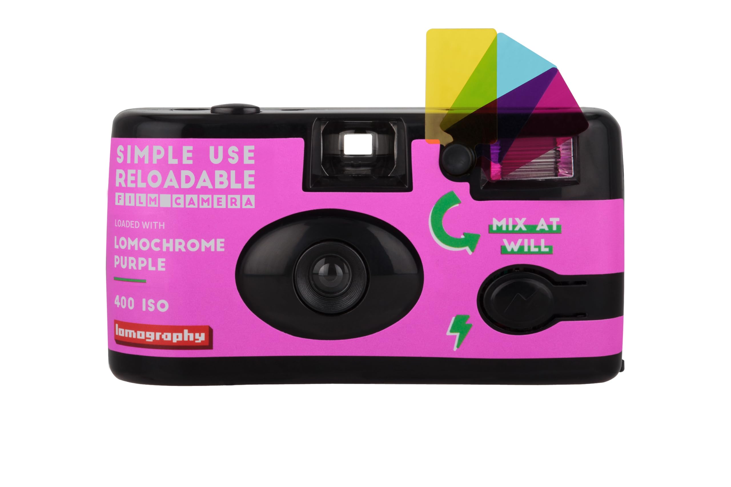 Lomography Simple Use Reloadable Film Camera LomoChrome Purple