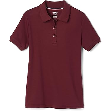 Blusa Colar De Manga Corta Fácil De Planchar Para Niñas De Alta