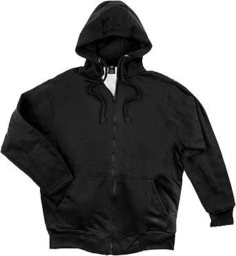 waffle lined zip hoodie