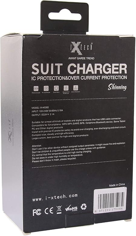 Amazon Com I Xtech Cargador Usb Tipo C De Carga Rapida 2 1 A