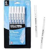 Sakura 57458 Gelly Roll Classic 10 (Bold Pt.) 6pk Pen, White