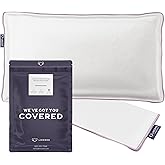Lincove 100% Cotton Sateen Pillow Protector Cover - Zipper Pillow Cover - 500 Thread Count Luxury Cotton - Zippered Dust Pillow Protector Bed Pillow Case, King, 20”x36”