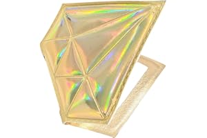 ALIADOOS CONNECTING YOUR EMOTIONS Makeup Mirror| Small Cute for Purse|2X/1X Magnifying| Your Womens Fashion| Travel Portable Slim Compact Mirror| Leather Gorgeous Elegant Iridescent Diamond Shape Women| Graduation Stylish