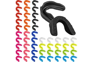 Frienda 50 Pcs Football Mouth Guards Bulk Youth Football Mouthpiece Sport Athletic Mouthguard Gum Teeth Guard for Hockey Karate Basketball Boxing Basketball Rugby