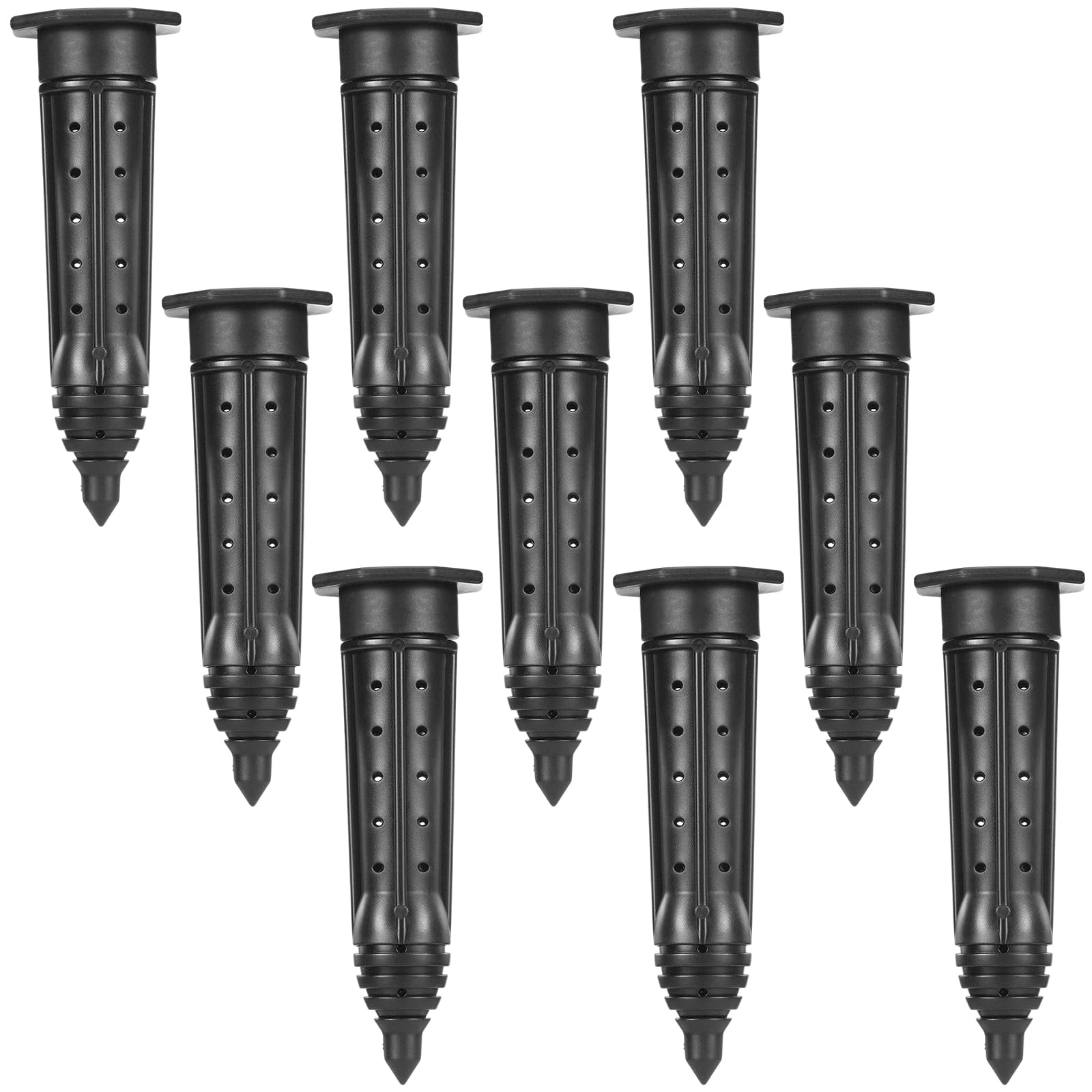 Photo 1 of Briwooody 9 Pack Garden Watering Stake Large UV-Protected ABS Plastic Deep Root Irrigation Spike for Trees, Shrubs, Bushes, Shrubs, Flowers, Fruits, Vegetables, Potted Plants (8 Inch)