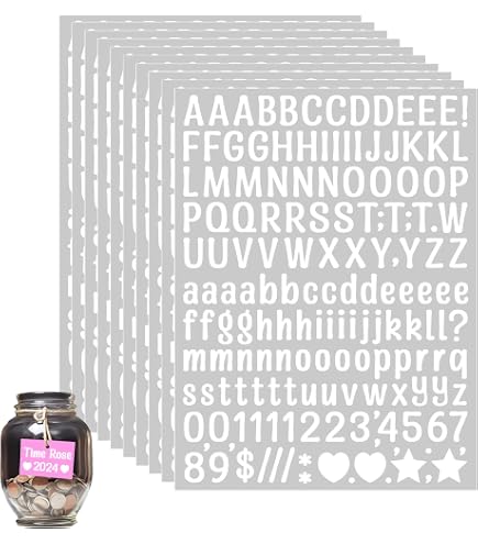 thumbnail image 2 of Chartpak Black Vinyl Letters & Numbers – 2 Inch Self-Adhesive Stickers For Signs, Crafting, And Organization (CHA01050) 2 of 3