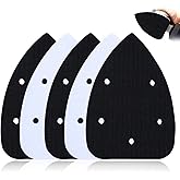 LEONTOOL 5 Pack Mouse Detail Sanding Interface Pad Hook and Loop, Triangle Sanding Pads with 5 Holes Foam Interface, 140mm(5.