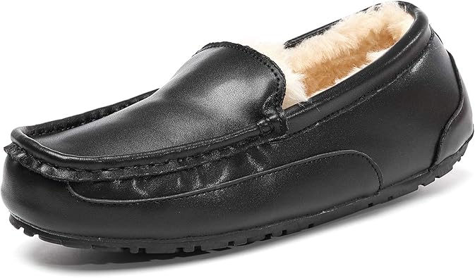 mens leather slippers amazon