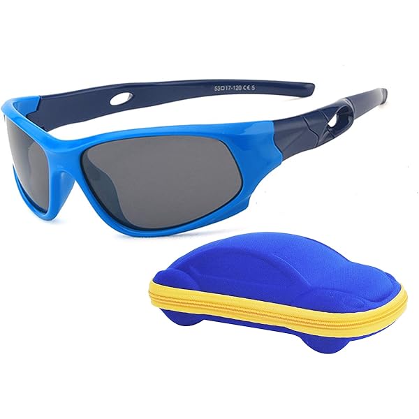 Gafas De Sol Polarizadas TPEE De Goma Flexible, 100% Protección UV, Para Niños Y Niñas De 5 A 13 Años, B-rosa/marco Morado|lente Gris, Kids