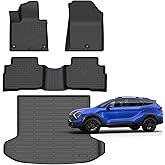 Accessories for Kia Sportage Hybrid Floor Mats 2023 2024 2025 Car Mats for Kia Sportage All Weather Floor Mats Cargo Liner (LX EX and SX Prestige)