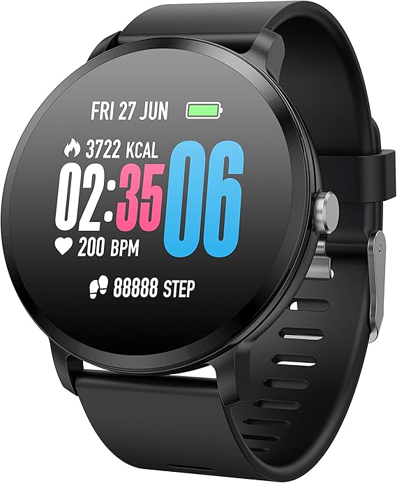 TDOR Smartwatch Hombre Mujer Mensajes Whatsapp, Pulsera Actividad ...
