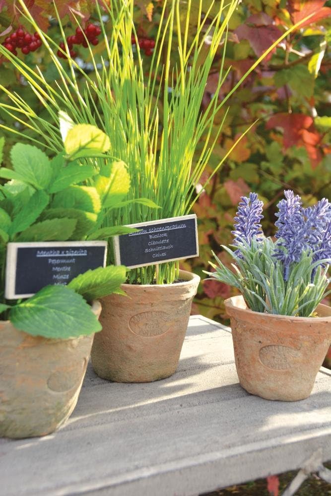 Esschert's Design AH009 Small Artificial Aged Terracotta Pot - Lavender - Image 3