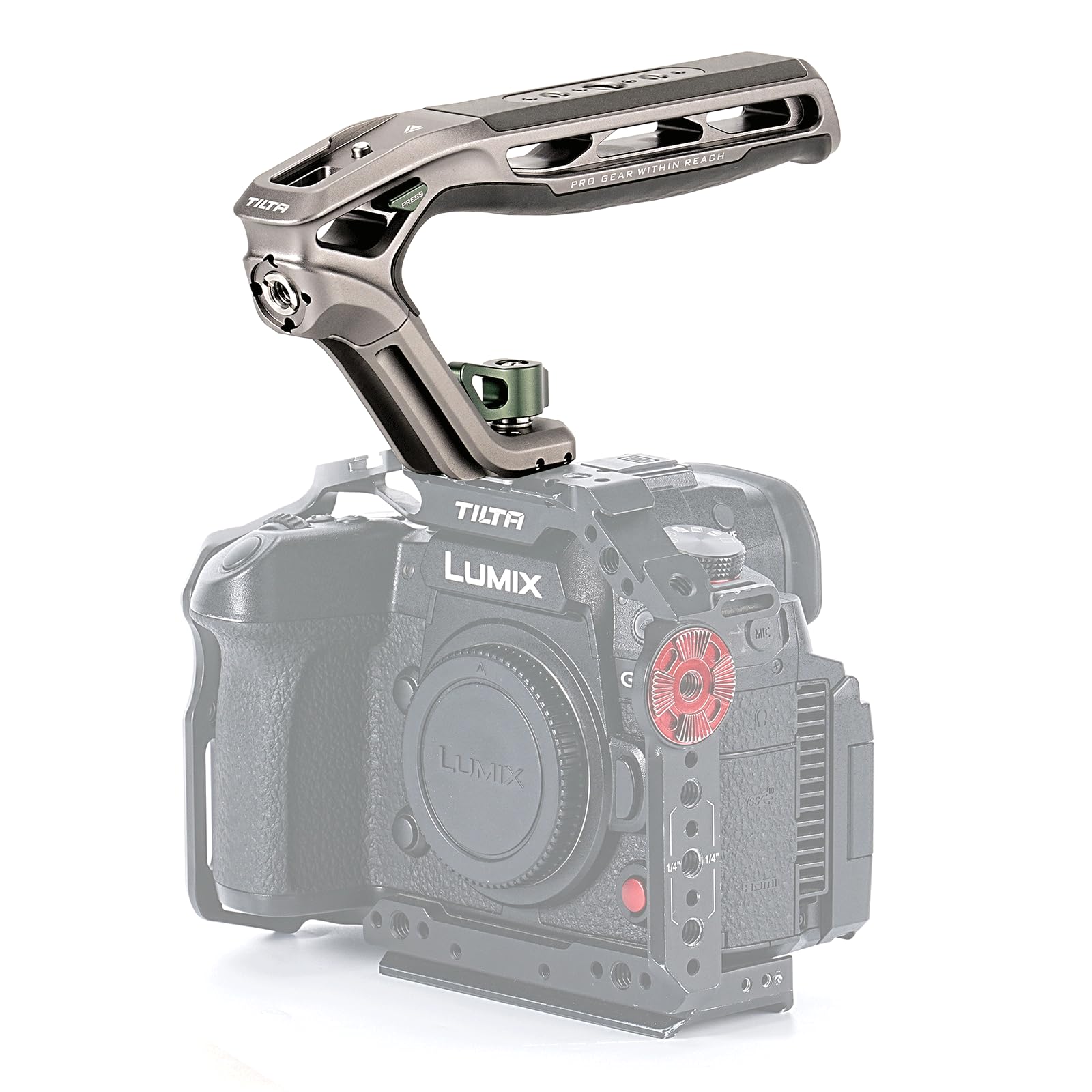 Tilta Xeno Top Handle with Cold Shoe Mount - Titanium Gray TA-XTH2-TG